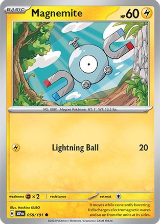 Magnemite (58/191) Reverse Holofoil [SV08: Surging Sparks]