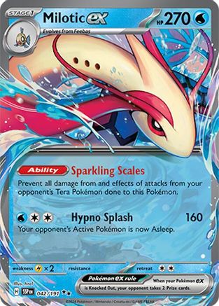 Milotic ex (42/191) Holofoil [SV08: Surging Sparks]