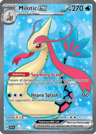 Milotic ex (217/191) Holofoil [SV08: Surging Sparks]