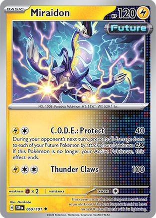 Miraidon (69/191) Reverse Holofoil [SV08: Surging Sparks]