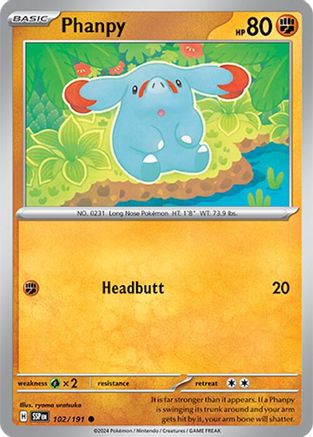 Phanpy (102/191)  [SV08: Surging Sparks]