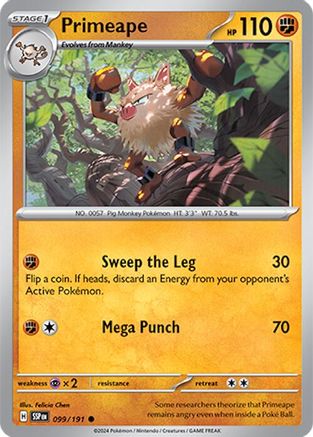 Primeape (99/191)  [SV08: Surging Sparks]