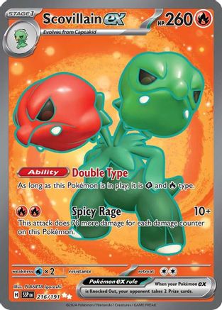 Scovillain ex (216/191) Holofoil [SV08: Surging Sparks]