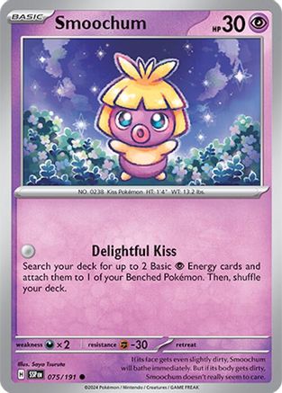 Smoochum (75/191) Reverse Holofoil [SV08: Surging Sparks]