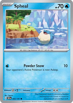 Spheal (43/191)  [SV08: Surging Sparks]
