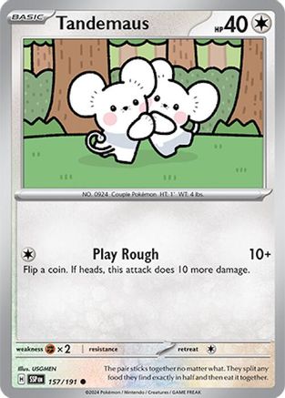 Tandemaus (157/191) Reverse Holofoil [SV08: Surging Sparks]
