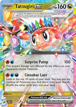 Tatsugiri ex (142/191) Holofoil [SV08: Surging Sparks]