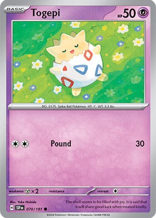 Togepi (70/191)  [SV08: Surging Sparks]