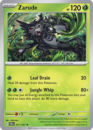 Zarude (11/191) Reverse Holofoil [SV08: Surging Sparks]