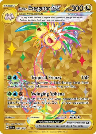 Alolan Exeggutor ex - 248/191 (248/191) Holofoil [SV08: Surging Sparks]