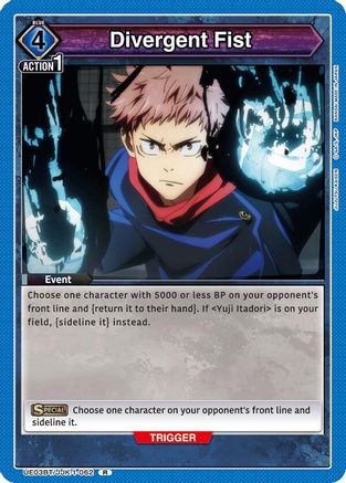 Divergent Fist (UE03BT/JJK-1-062) - Jujutsu Kaisen