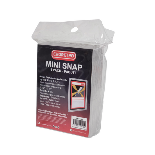 Evoretro: Mini Snap Card Holders - 5 Pack