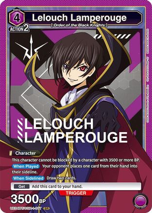 Lelouch Lamperouge (017) (UE04BT/CGH-1-017) - Code Geass Lelouch of the Rebellion