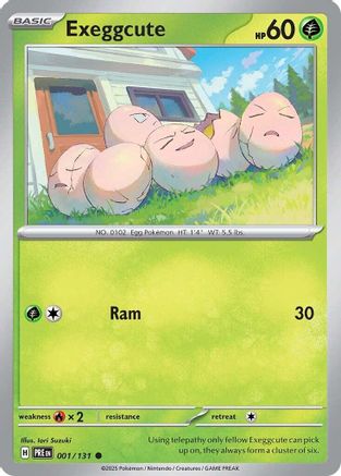 Exeggcute (001/131) Reverse Holofoil [SV: Prismatic Evolution]