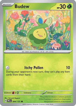 Budew (004/131) Reverse Holofoil [SV: Prismatic Evolutions]