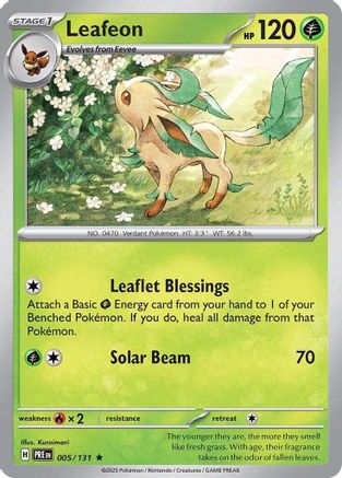 Leafeon (005/131) Holofoil [SV: Prismatic Evolutions]