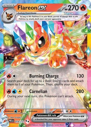 Flareon ex (014/131) Holofoil [SV: Prismatic Evolutions]