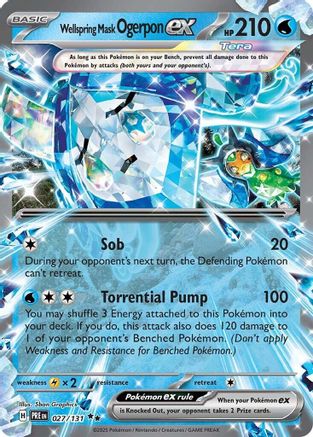 Wellspring Mask Ogerpon ex (027/131) Holofoil [SV: Prismatic Evolutions]