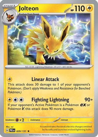 Jolteon (029/131) Holofoil [SV: Prismatic Evolutions]