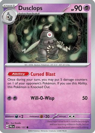 Dusclops (036/131) [SV: Prismatic Evolutions]