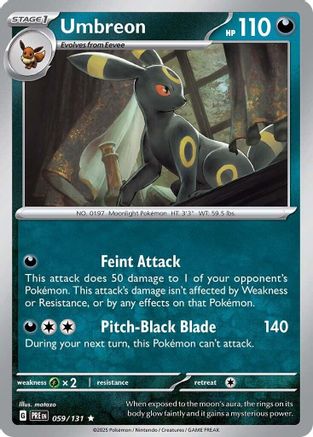 Umbreon (059/131) Reverse Holofoil [SV: Prismatic Evolutions]