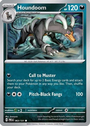 Houndoom (063/131) Reverse Holofoil [SV: Prismatic Evolutions]