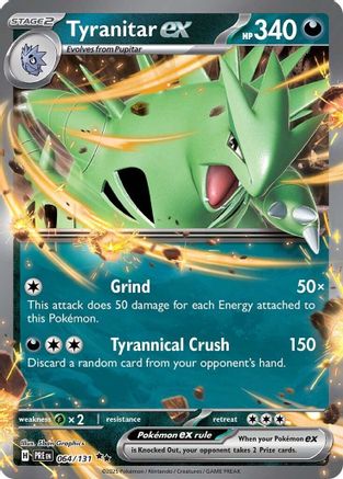 Tyranitar ex (064/131) Holofoil [SV: Prismatic Evolutions]