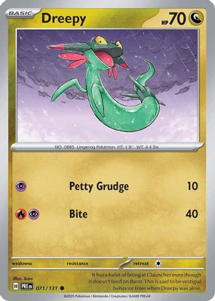 Dreepy (071/131) Reverse Holofoil [SV: Prismatic Evolutions]