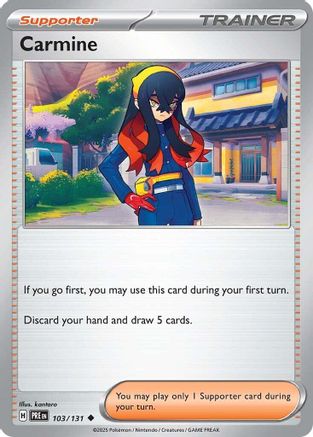 Carmine (103/131) Reverse Holofoil [SV: Prismatic Evolutions]