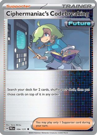 Ciphermaniac's Codebreaking (104/131) Reverse Holofoil [SV: Prismatic Evolutions]