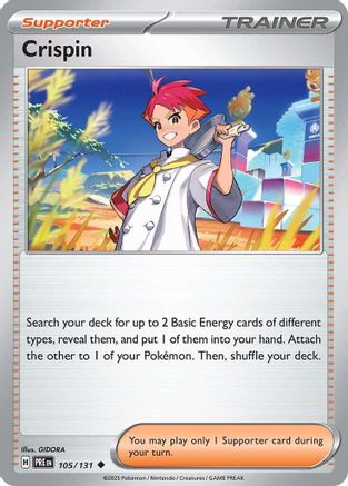 Crispin (105/131) Reverse Holofoil [SV: Prismatic Evolutions]