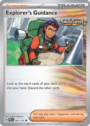 Explorer's Guidance (107/131) Reverse Holofoil [SV: Prismatic Evolutions]