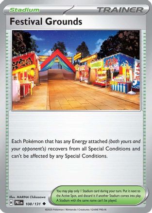 Festival Grounds (108/131) Reverse Holofoil [SV: Prismatic Evolutions]