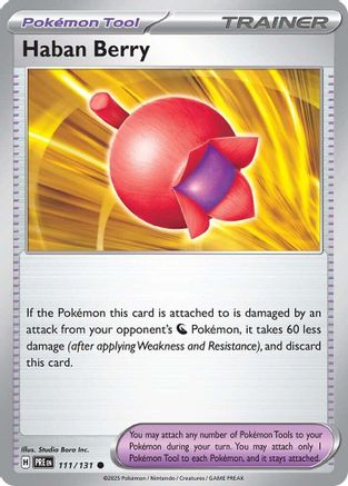 Haban Berry (111/131) Reverse Holofoil [SV: Prismatic Evolutions]