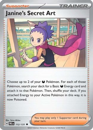 Janine's Secret Art (112/131) Reverse Holofoil [SV: Prismatic Evolutions]