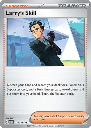 Larry's Skill (115/131) Reverse Holofoil [SV: Prismatic Evolutions]