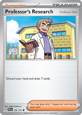 Professor's Research [Professor Oak] (122/131) Reverse Holofoil [SV: Prismatic Evolutions]