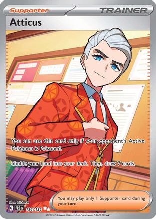Atticus (134/131) Holofoil [SV: Prismatic Evolutions]
