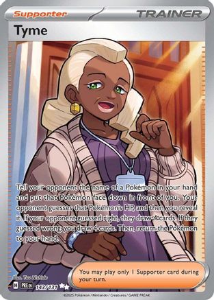 Tyme (143/131) Holofoil [SV: Prismatic Evolutions]