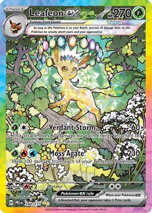 Leafeon ex (144/131) Holofoil [SV: Prismatic Evolutions]