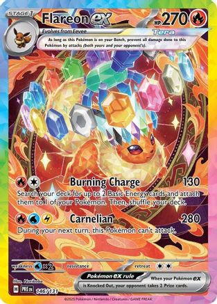 Flareon ex (146/131) Holofoil [SV: Prismatic Evolutions]