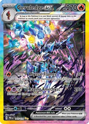 Ceruledge ex (147/131) Holofoil [SV: Prismatic Evolutions]