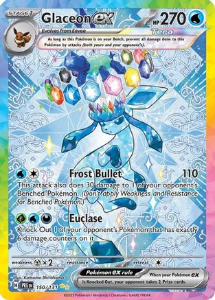 Glaceon ex (150/131) Holofoil [SV: Prismatic Evolutions]