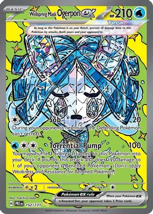 Wellspring Mask Ogerpon ex (152/131) Holofoil [SV: Prismatic Evolutions]