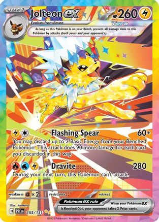 Jolteon ex (153/131) Holofoil [SV: Prismatic Evolutions]