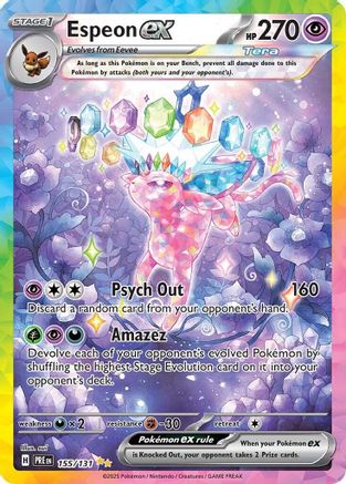 Espeon ex (155/131) Holofoil [SV: Prismatic Evolutions]