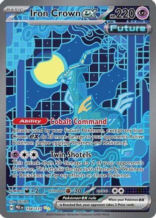 Iron Crown ex (158/131) Holofoil [SV: Prismatic Evolutions]
