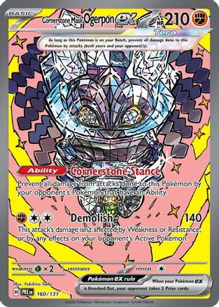 Cornerstone Mask Ogerpon ex (160/131) Holofoil [SV: Prismatic Evolutions]