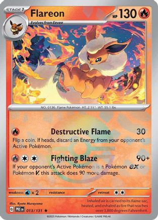 Flareon (013/131) (Poke Ball Pattern) Holofoil [SV: Prismatic Evolutions]