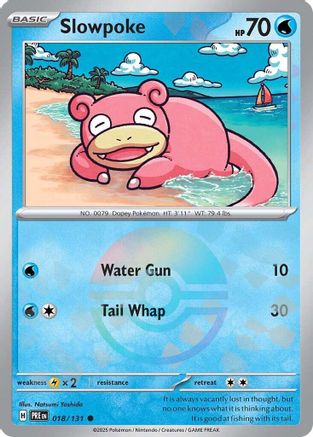 Slowpoke (018/131) (Poke Ball Pattern) Holofoil [SV: Prismatic Evolutions]
